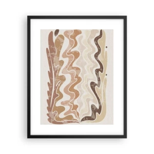 Póster en marco negro - Buena energía - buenas emociones - 40x50 cm