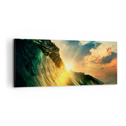 Cuadro sobre lienzo - Impresión de Imagen - Surfer, ¿dónde estás? - 100x40 cm