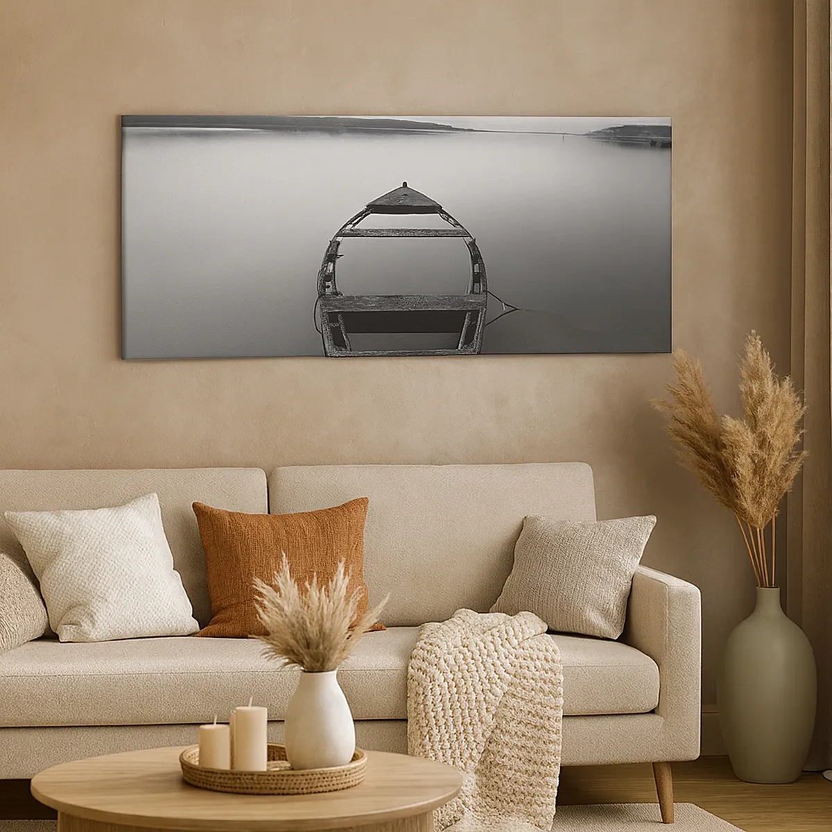 Cuadro sobre lienzo - Impresión de Imagen - Anhelo y melancolía - 30x30 cm