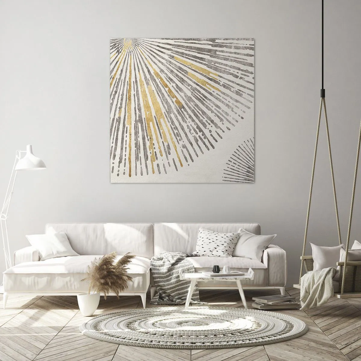 Cuadro sobre lienzo - Impresión de Imagen - Belleza lineal - 60x60 cm