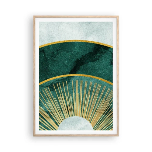 Póster en marco roble claro - Un sistema solar diferente - 70x100 cm