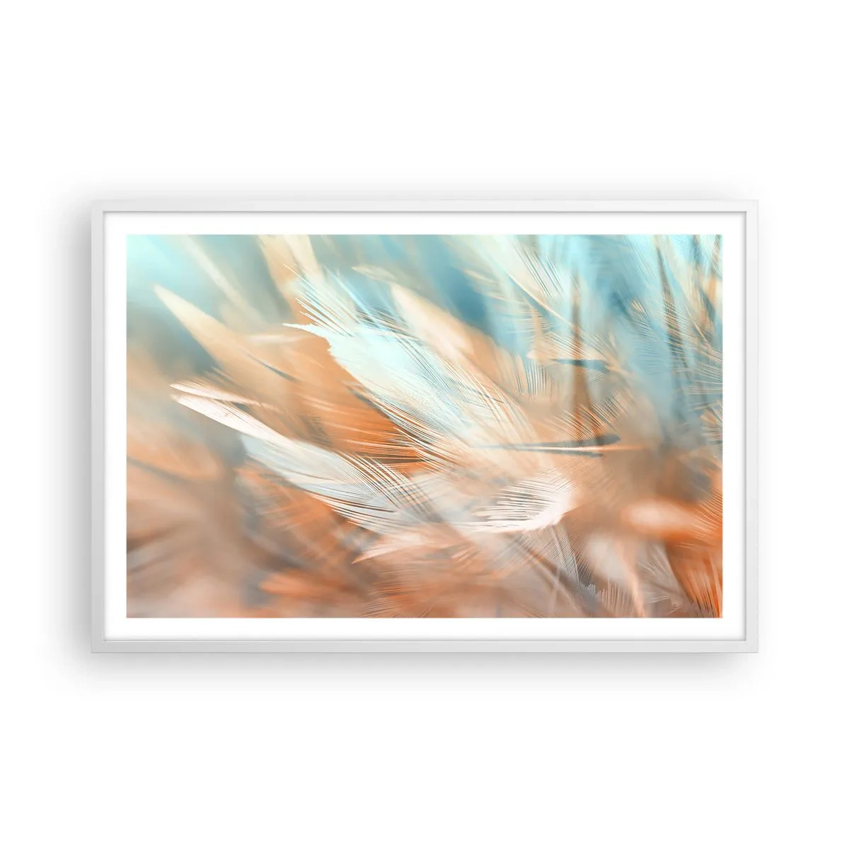 Póster en marco blanco - En la tierra de la suavidad - 91x61 cm