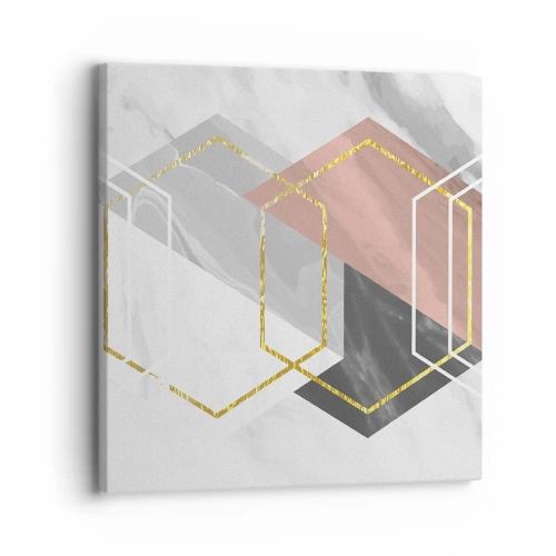 Cuadro sobre lienzo - Impresión de Imagen - Composición en cadena - 30x30 cm