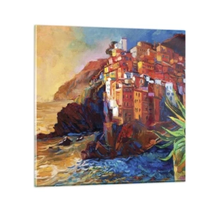 Cuadro sobre vidrio - Impresiones sobre Vidrio - Ambiente italiano - 30x30 cm