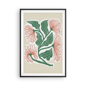 Póster en marco negro - Folclórico y moderno - 61x91 cm