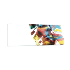 Cuadro sobre vidrio - Impresiones sobre Vidrio - Una personalidad colorida - 90x30 cm