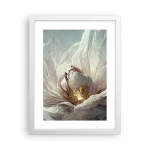 Póster en marco blanco - Florece una vez cada cien años - 30x40 cm