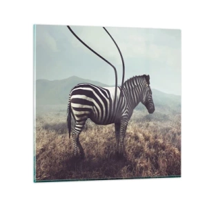 Cuadro sobre vidrio - Impresiones sobre Vidrio - Fallo en Matrix - 50x50 cm