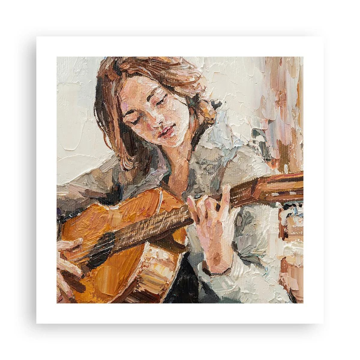 Póster - Concierto de guitarra y corazón joven - 50x50 cm