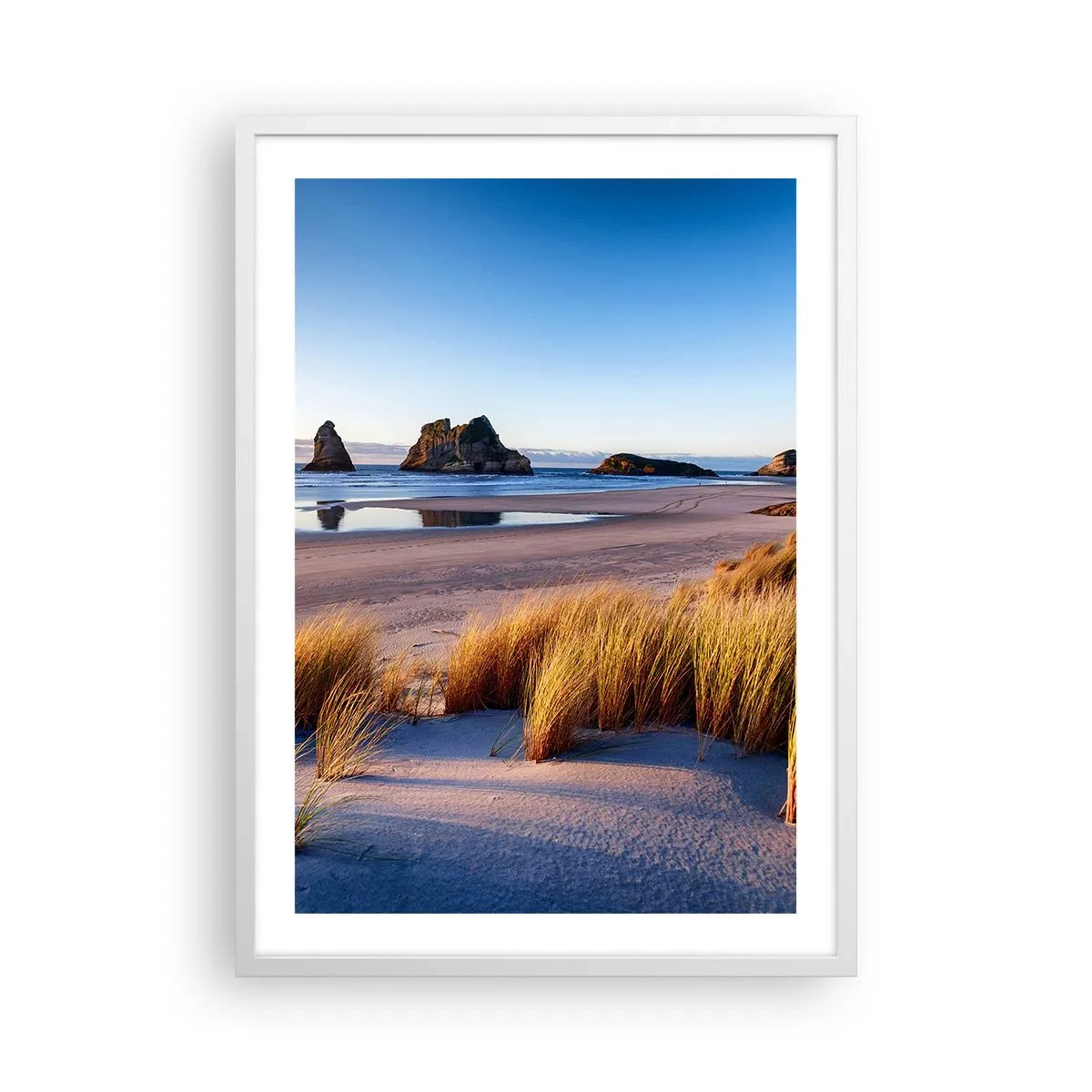 Póster en marco blanco - Para buscadores de tranquilidad - 50x70 cm
