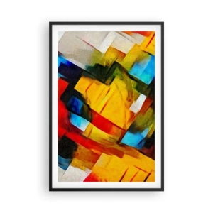 Póster en marco negro - Un popurrí multicolor - 61x91 cm