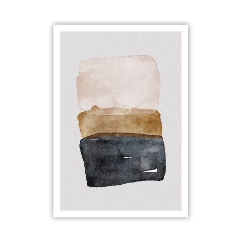 Póster - Una composición de colores tierra - 70x100 cm