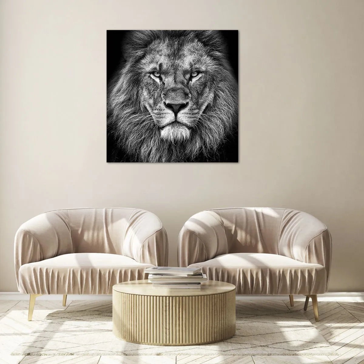 Cuadro sobre vidrio - Impresiones sobre Vidrio - Con el atuendo de la coronación - 50x50 cm