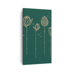 Cuadro sobre lienzo - Impresión de Imagen - La familia vegetal - 45x80 cm