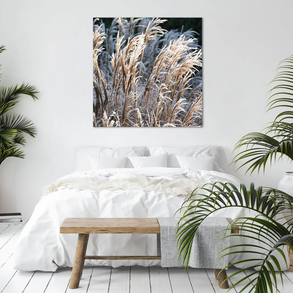 Cuadro sobre lienzo - Impresión de Imagen - Campos y campos - 40x40 cm