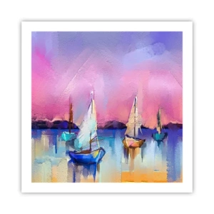 Póster - Dirección alta mar - 60x60 cm