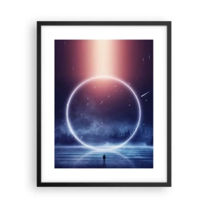 Póster en marco negro - Ya están aquí... - 40x50 cm