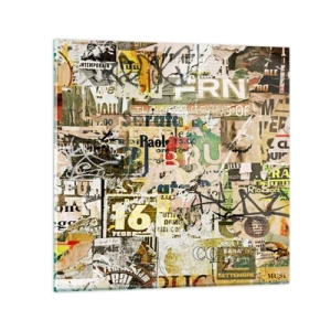 Cuadro sobre vidrio - Impresiones sobre Vidrio - Oh, está sucediendo... - 70x70 cm