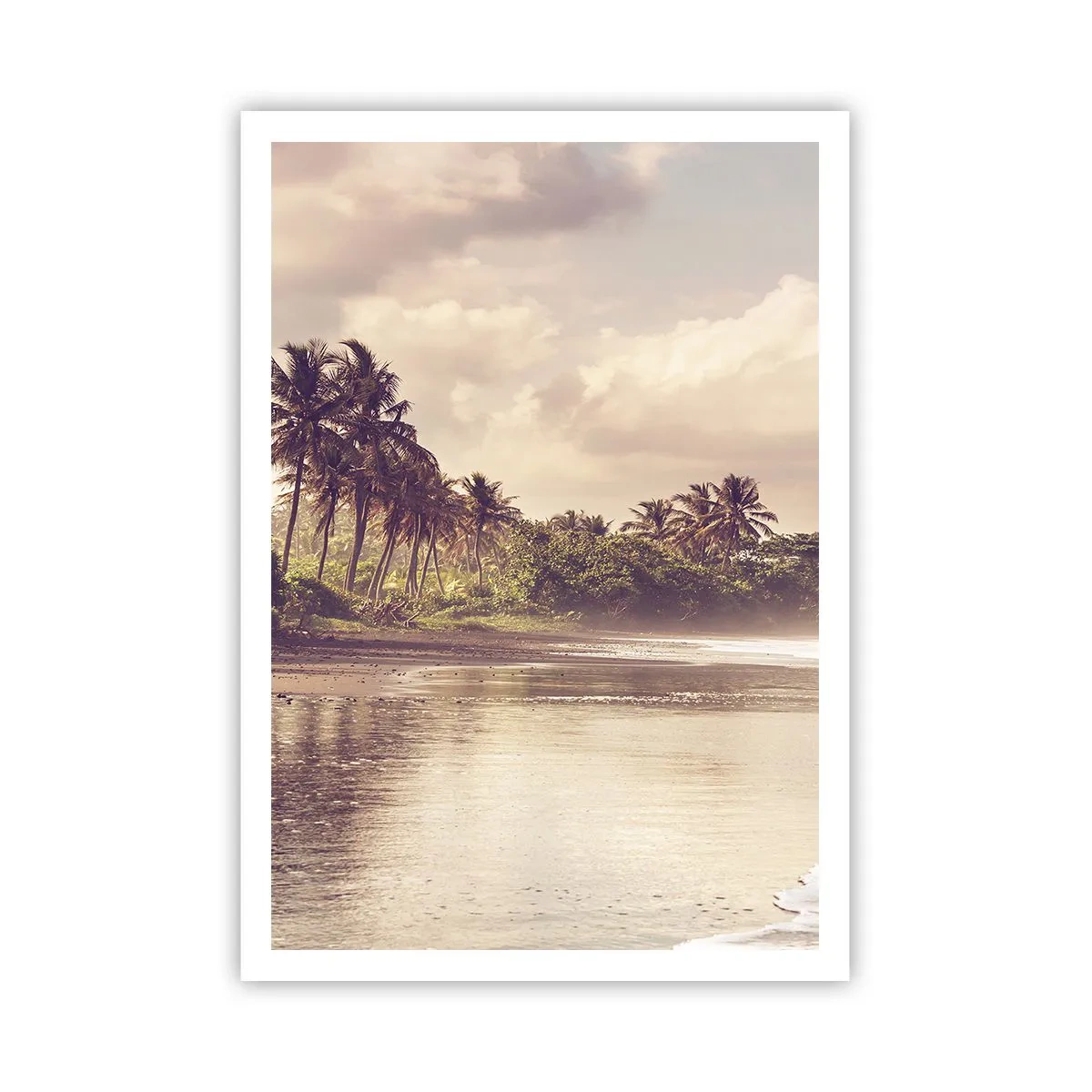 Póster - La caricia de las olas - 70x100 cm