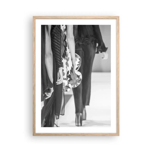 Póster en marco roble claro - Un desfile con estilo - 50x70 cm