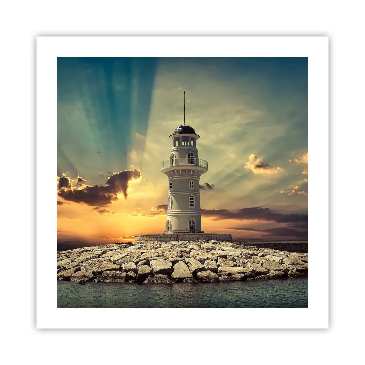 Póster - Luz - Bondad - Belleza - 50x50 cm