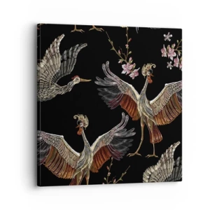Cuadro sobre lienzo - Impresión de Imagen - Aves de cuento de hadas - 30x30 cm