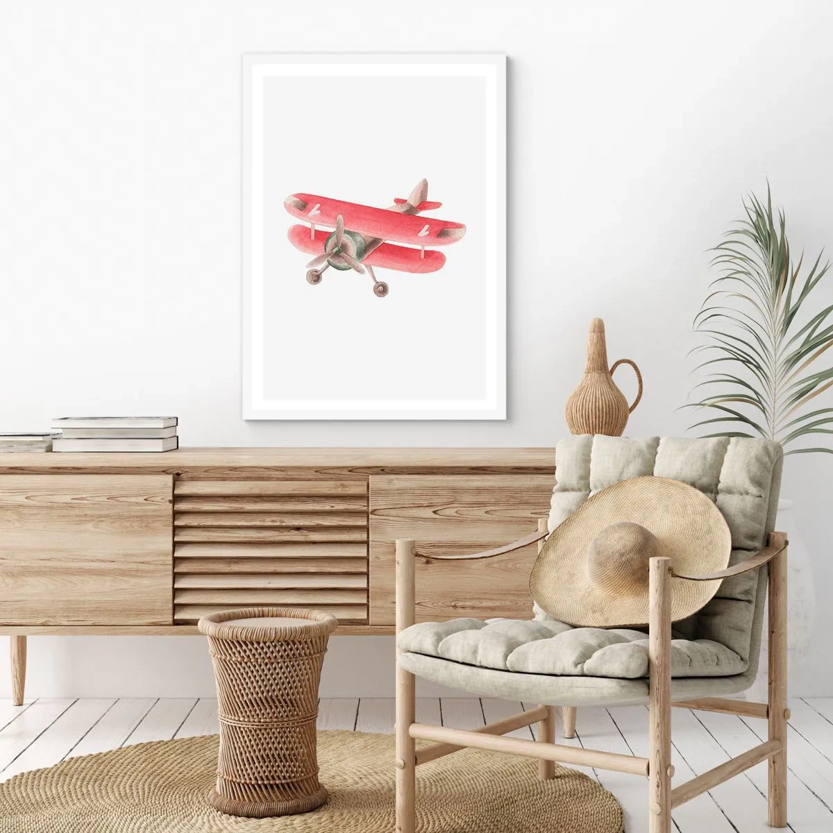 Póster en marco blanco - Listo para surcar los cielos - 61x91 cm