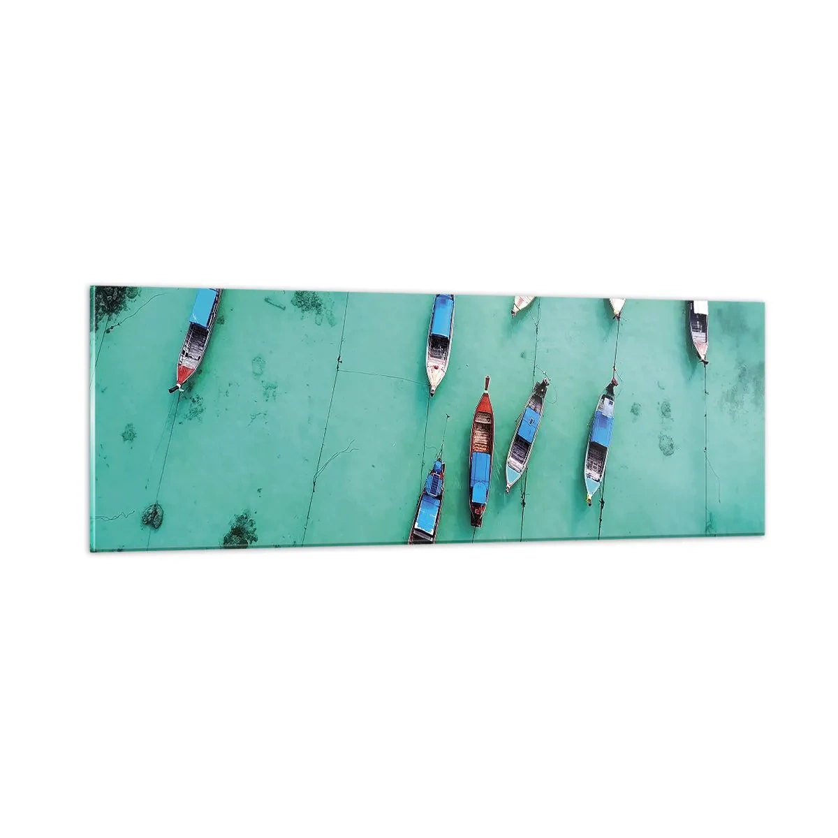 Cuadro sobre vidrio - Impresiones sobre Vidrio - En alegre espera - 90x30 cm