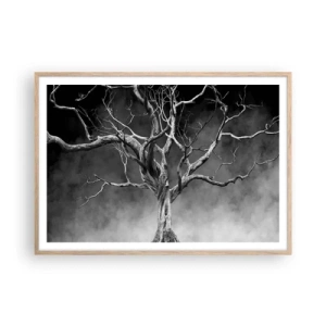 Póster en marco roble claro - Primordial y sagrado - 100x70 cm