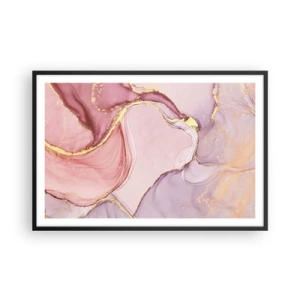 Póster en marco negro - Caricia de colores - 91x61 cm