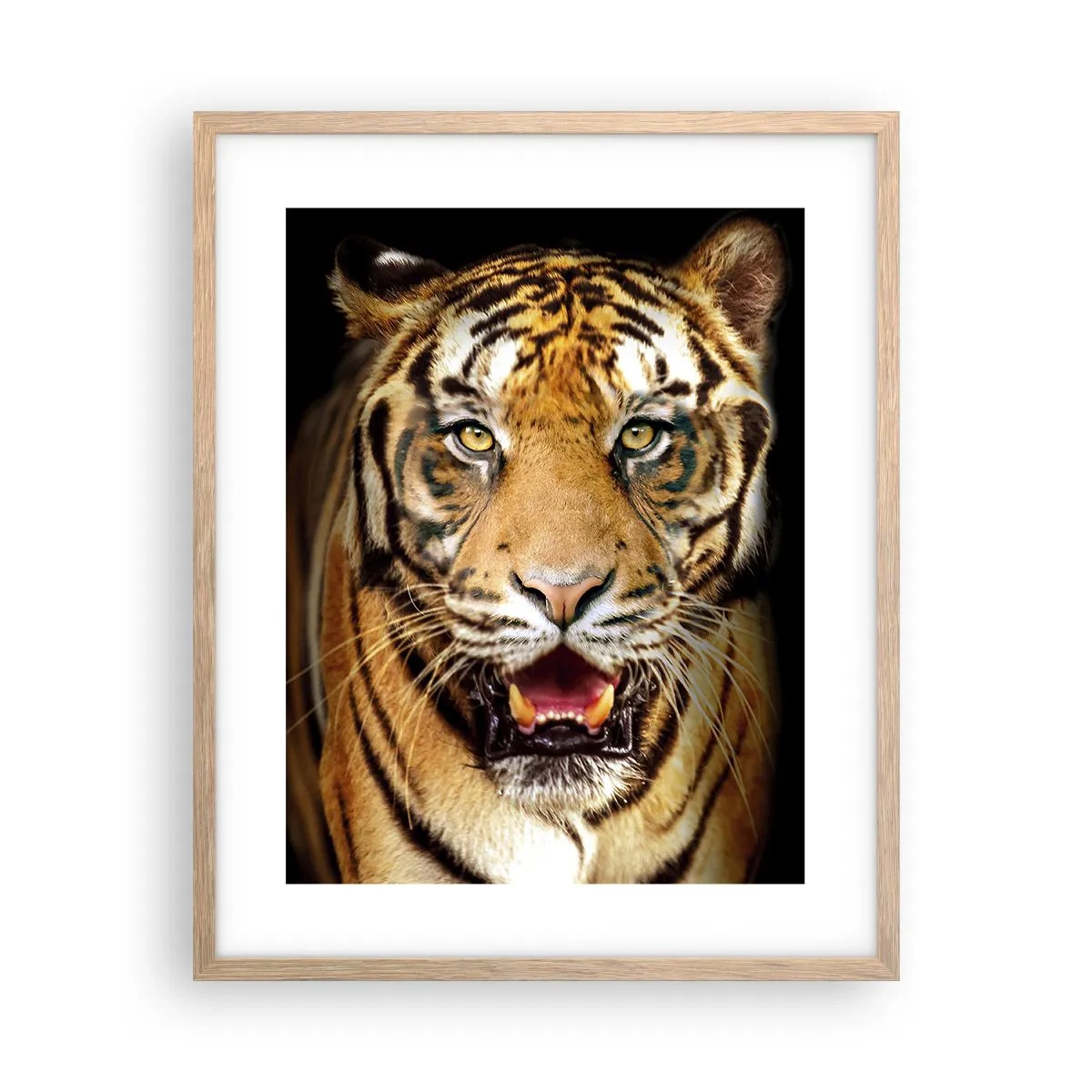 Póster en marco roble claro - Salvaje de corazón - 40x50 cm