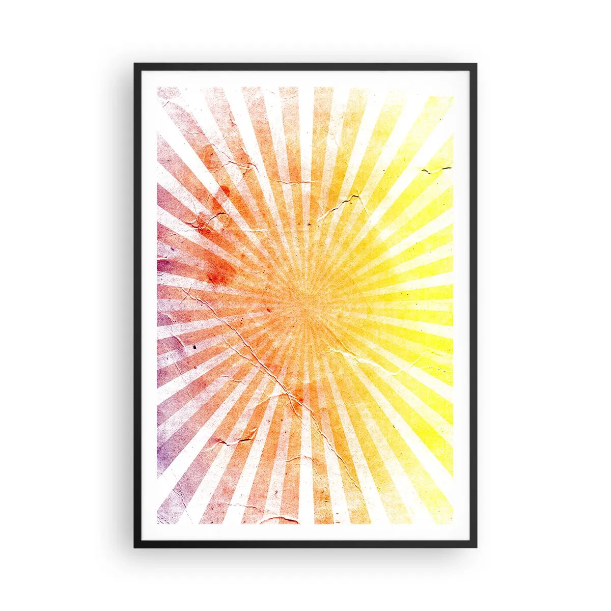 Póster en marco negro - Renacer del sol - 70x100 cm