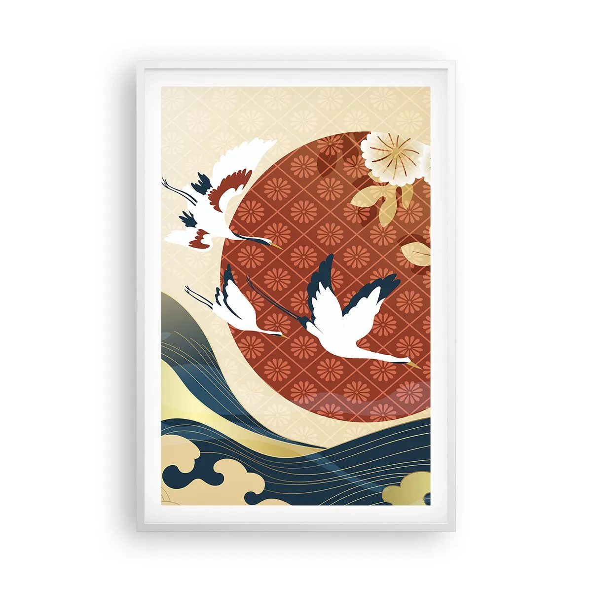 Póster en marco blanco - Un cuento de hadas japonés - 61x91 cm