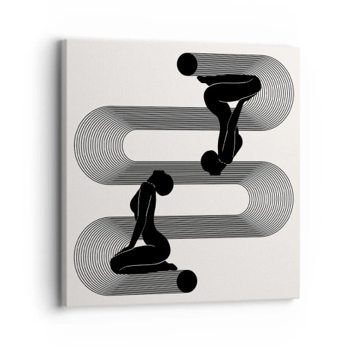 Cuadro sobre lienzo - Impresión de Imagen - Simetría sensual - 30x30 cm