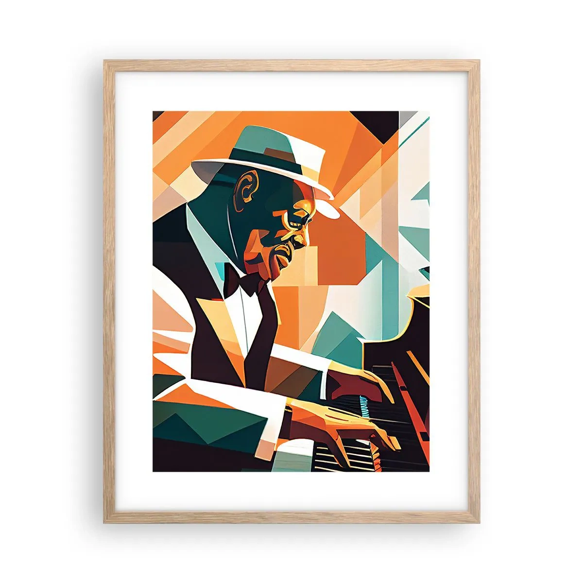 Póster en marco roble claro - Todo ese jazz que llevas dentro - 40x50 cm