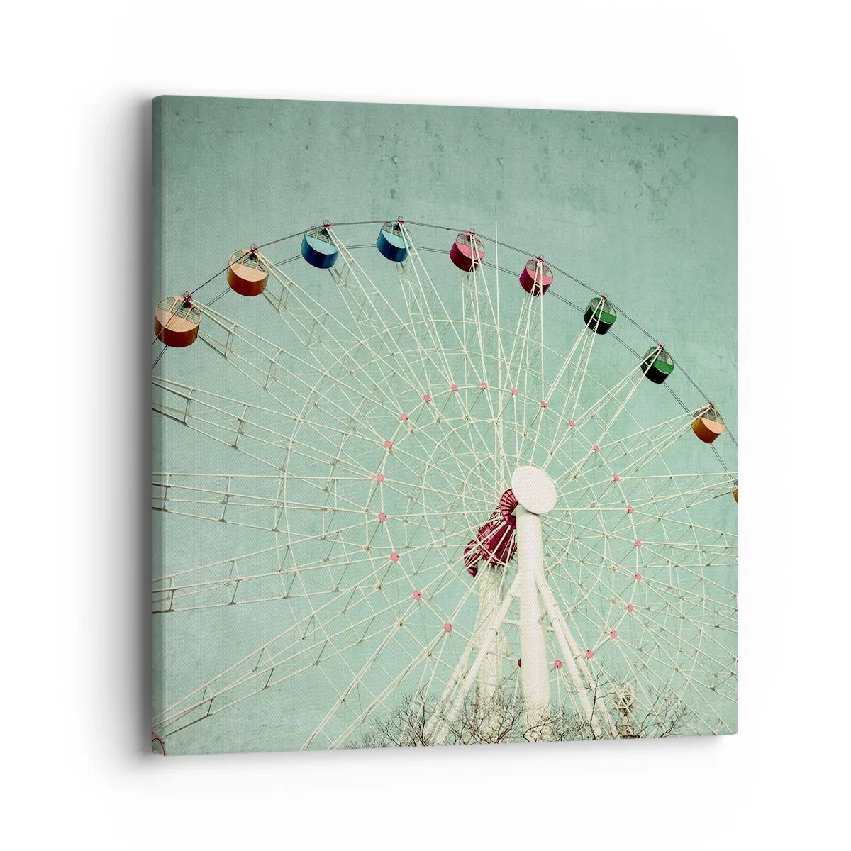 Cuadro sobre lienzo - Impresión de Imagen - Te invitamos a jugar - 40x40 cm