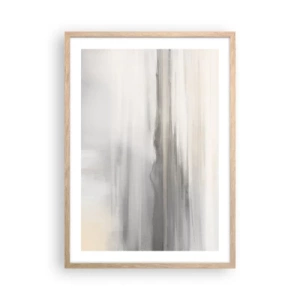 Póster en marco roble claro - Una distancia reflexiva - 50x70 cm