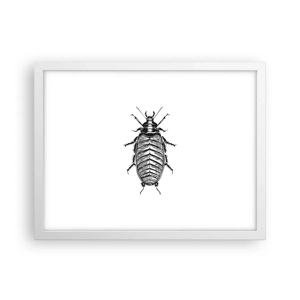 Póster en marco blanco - ¡Qué espécimen! - 40x30 cm