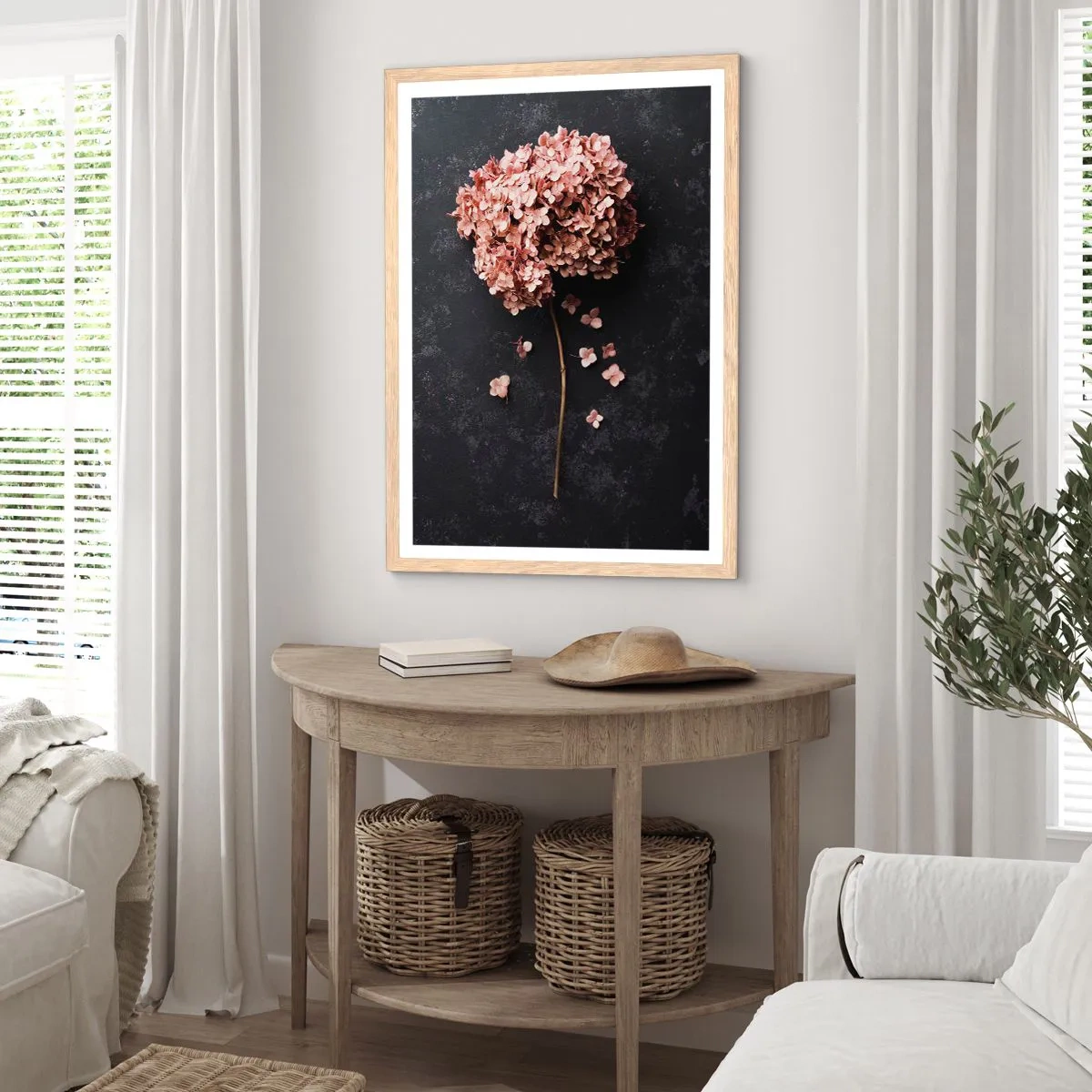 Póster en marco roble claro - Un signo verdaderamente romántico - 70x100 cm
