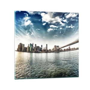 Cuadro sobre vidrio - Impresiones sobre Vidrio - Isla de cristal - 50x50 cm