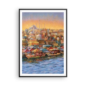 Póster en marco negro - Una historia en Estambul - 70x100 cm