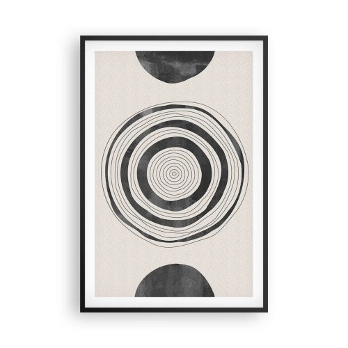 Póster en marco negro - Lo importante es lo que hay entre medias - 61x91 cm