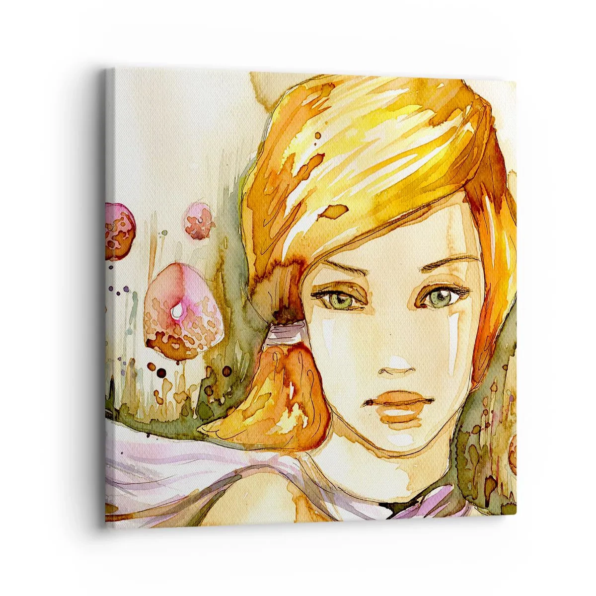 Cuadro sobre lienzo - Impresión de Imagen - Una mirada que calma el alma - 30x30 cm