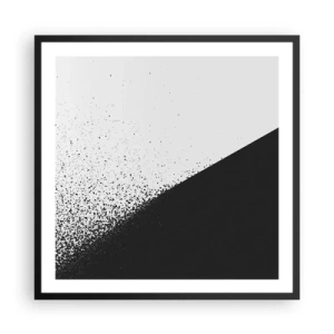 Póster en marco negro - Cada vez más rápido, cada vez más alto - 60x60 cm