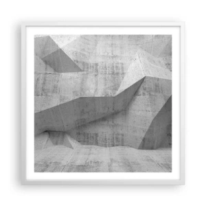 Póster en marco blanco - Un verdadero desafío - 60x60 cm