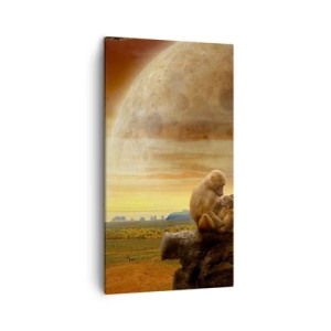 Cuadro sobre lienzo - Impresión de Imagen - El amor es igual en todas partes - 45x80 cm