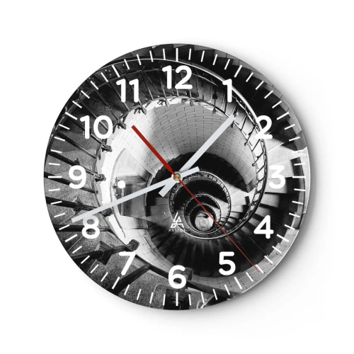 Reloj de pared - Reloj de vidrio - Cada vez más alto - 40x40 cm