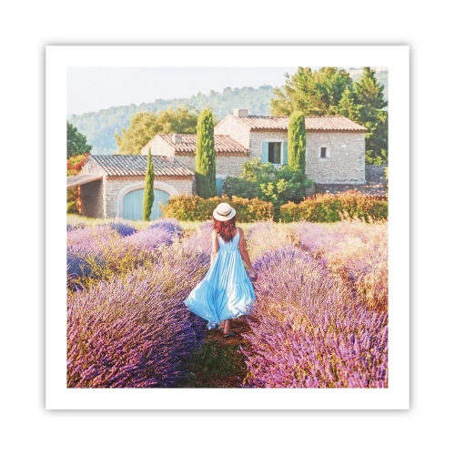 Póster - La chica de la lavanda - 60x60 cm