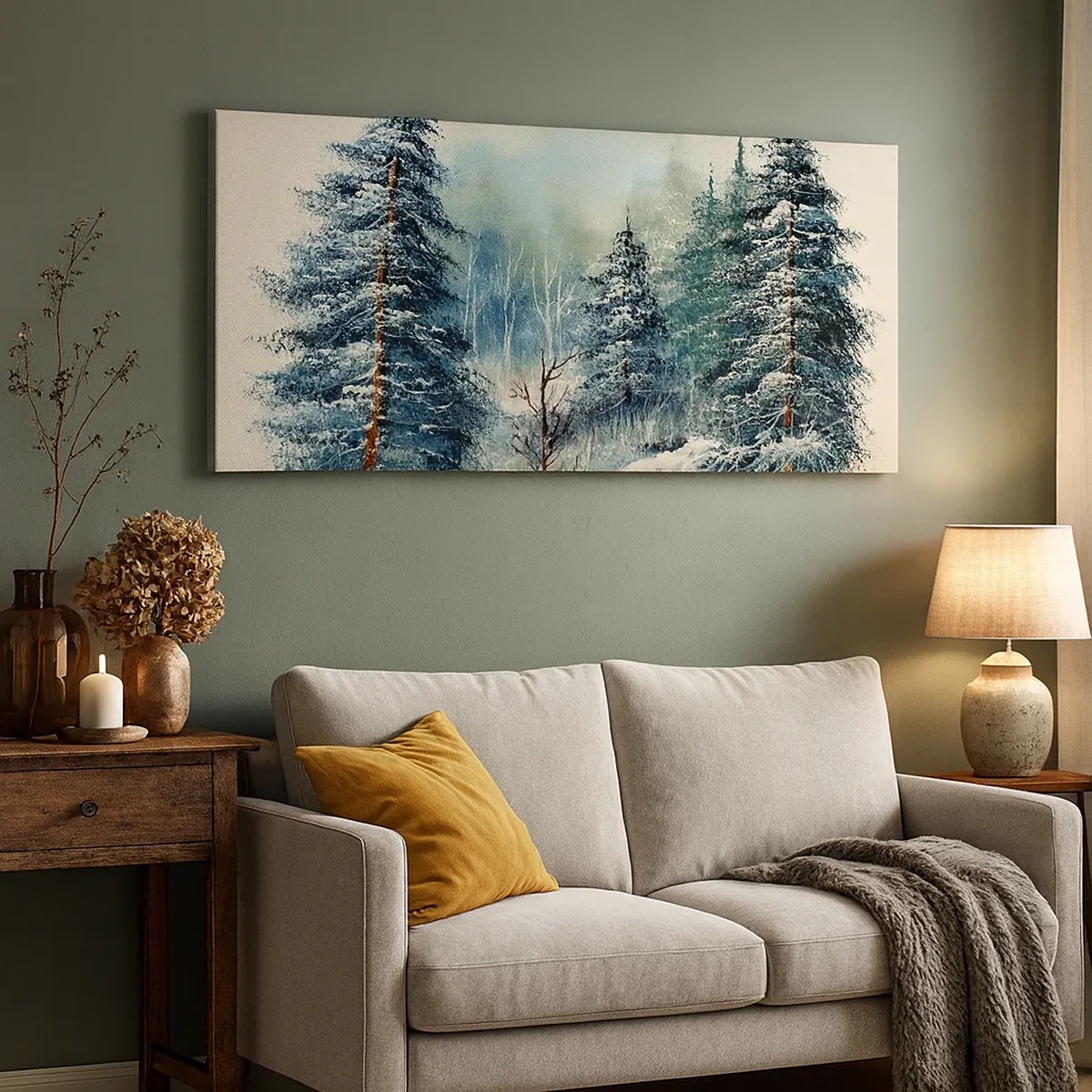 Cuadro sobre lienzo - Impresión de Imagen - Preparados para la Navidad - 30x30 cm