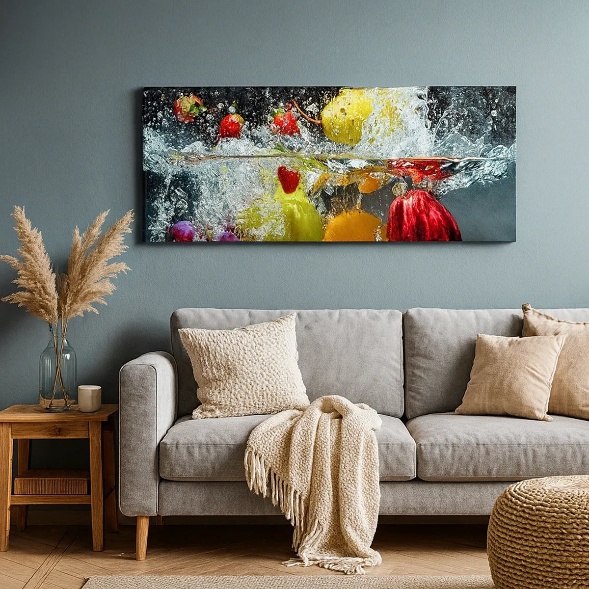 Cuadro sobre lienzo - Impresión de Imagen - Refresco afrutado - 30x30 cm